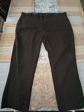 Brook Taverner Men’s Moleskin Pants, Flat Front, Olive, 44x26